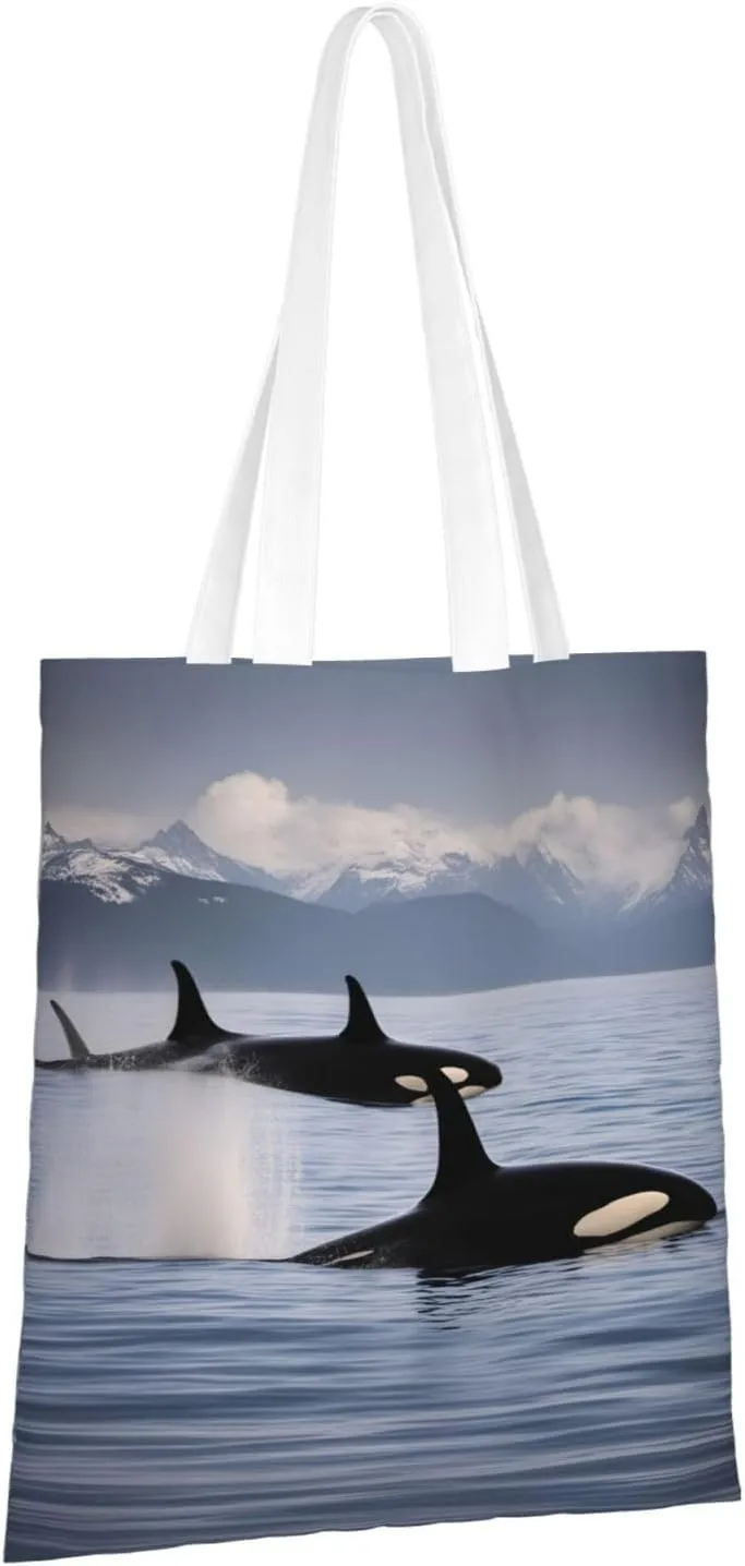 Ocean Sailboat Canvas Tote Bags For Women Handbag Tote Purse,Canvas Crossbody Bag For Office, Travel, School