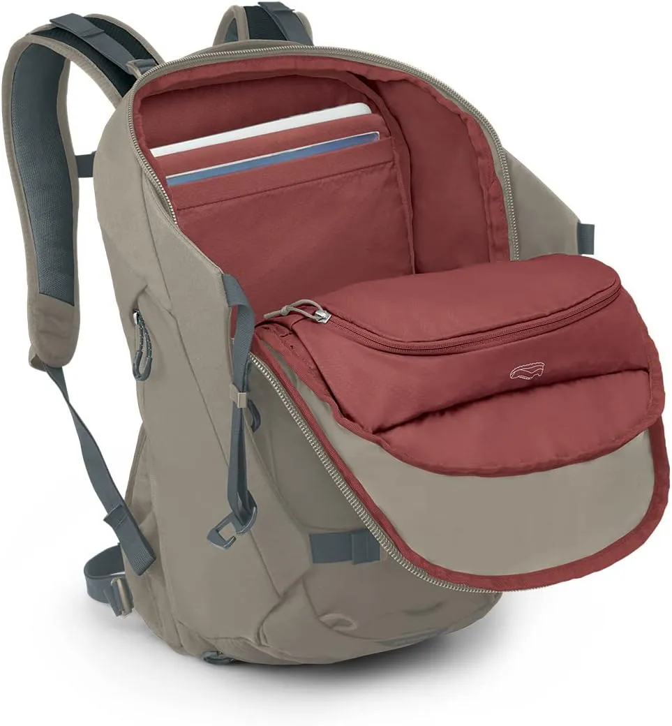 Osprey Metron 24L Commuter Laptop Backpack, Tan Concrete