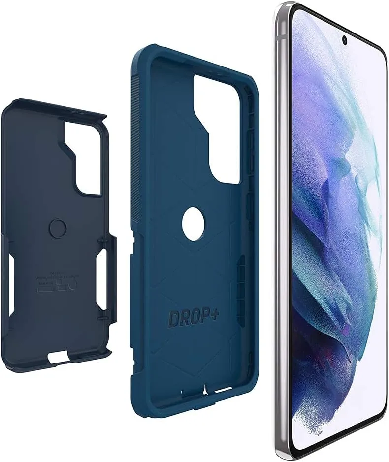 OtterBox Commuter Series Case for Galaxy S21 5G (ONLY - Does NOT FIT Plus or Ultra) - Bespoke Way (Blazer Blue/Stormy SEAS Blue)