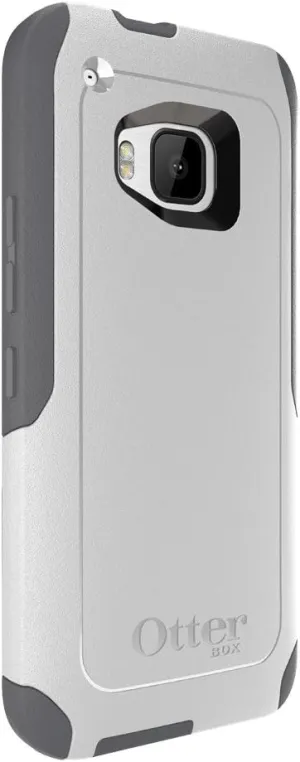 OTTERBOX Commuter Series Case for HTC One M9 - Retail Packaging - Glacier (White/Gunmetal Grey)