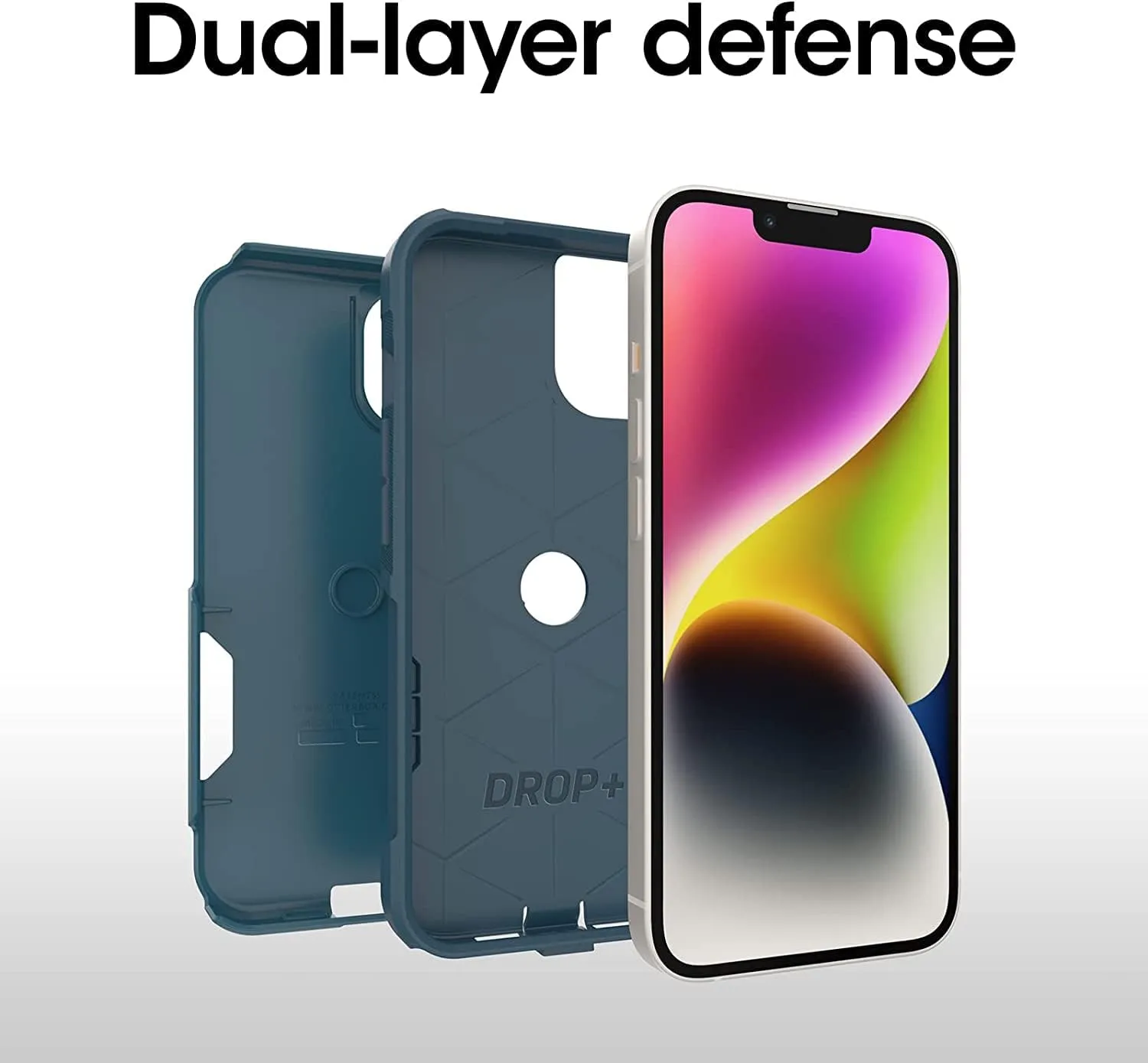 OtterBox Commuter Series Case for iPhone 13 (Only) - Non-Retail Packaging - Don't Be Blue