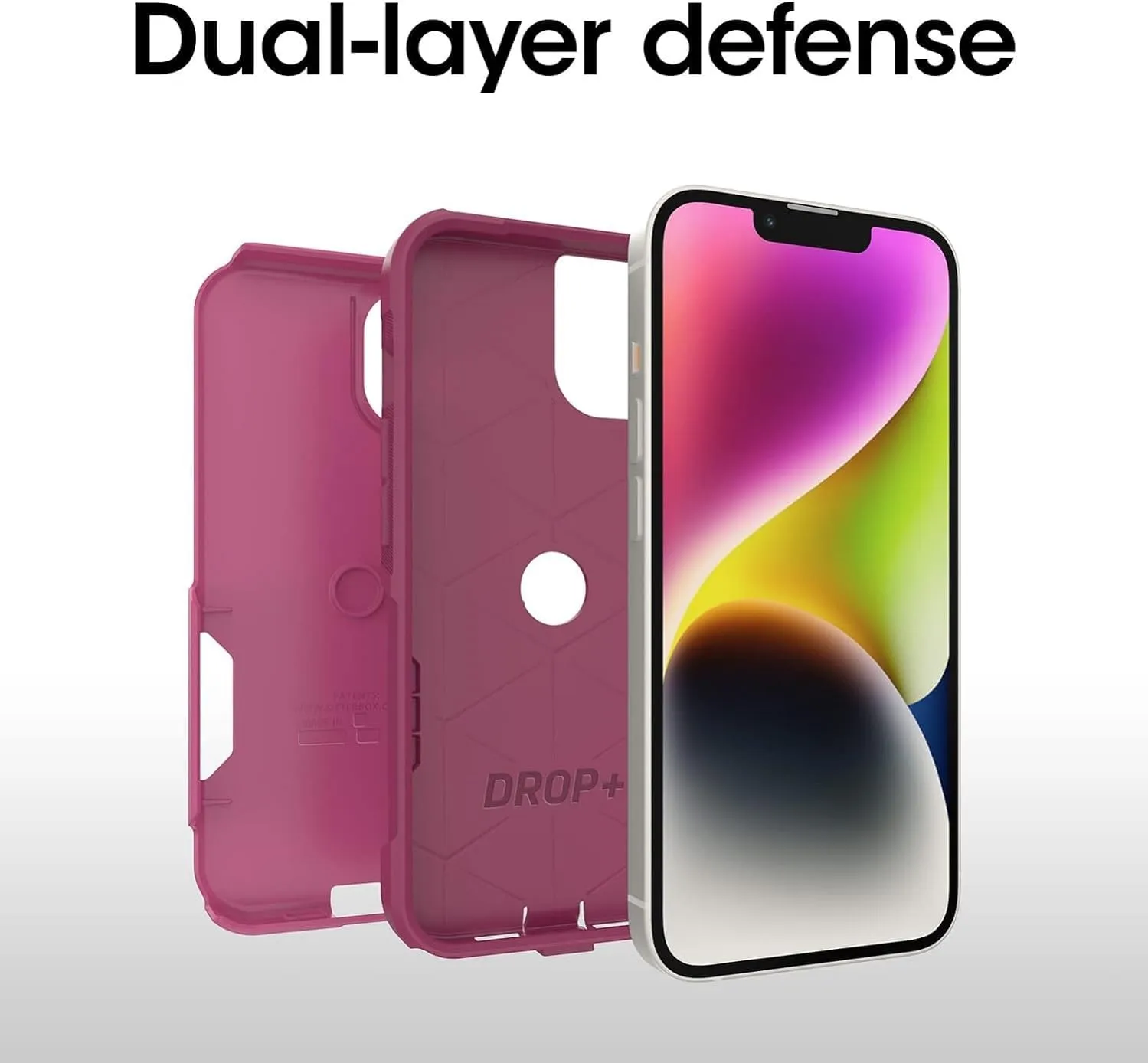 OtterBox Commuter Series Case for iPhone 13 (Only) - Non-Retail Packaging - Into The Fuchsia (Pink)