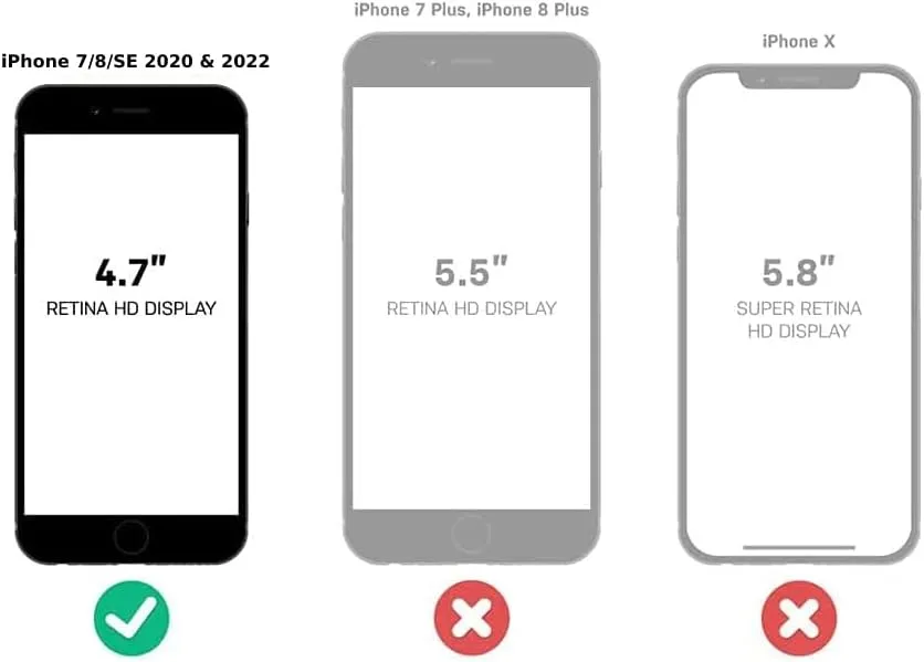 OtterBox Commuter Series Case for iPhone SE 3rd Gen (2022), iPhone SE 2nd Gen (2020), iPhone 8/7 (NOT Plus) Non-Retail Packaging - Indigo Way