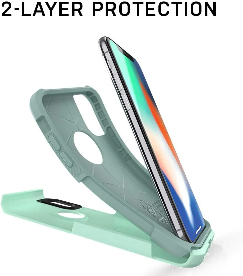 OtterBox COMMUTER SERIES Case for iPhone XR - Frustration Free Packaging - BESPOKE WAY (BLAZER BLUE/STORMY SEAS BLUE)