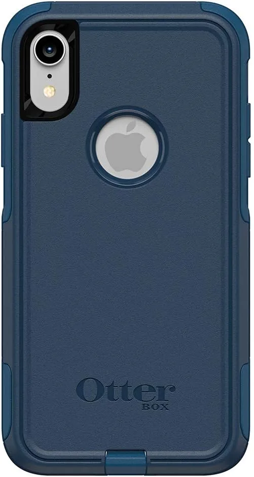 OtterBox COMMUTER SERIES Case for iPhone XR - Frustration Free Packaging - BESPOKE WAY (BLAZER BLUE/STORMY SEAS BLUE)