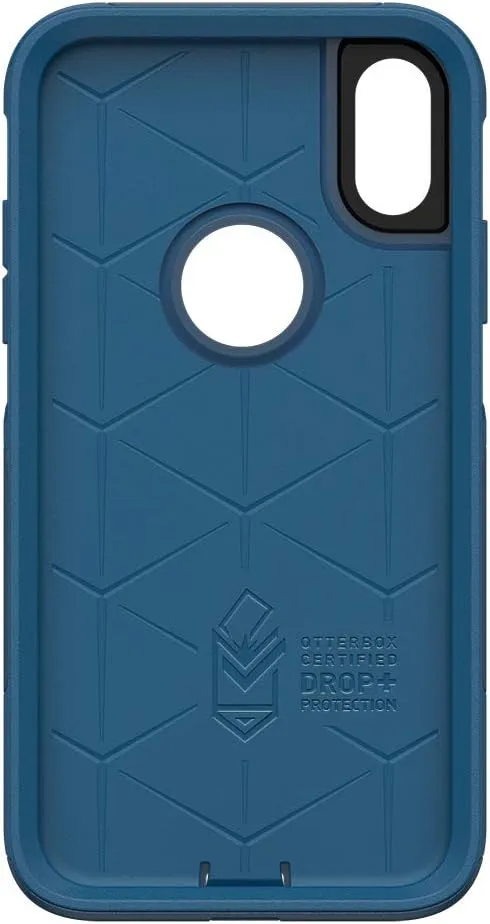 OtterBox COMMUTER SERIES Case for iPhone XR - Frustration Free Packaging - BESPOKE WAY (BLAZER BLUE/STORMY SEAS BLUE)