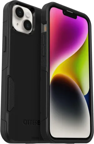 OtterBox Commuter Slim Case Compatible with iPhone 14 Plus (NOT 14/Pro/Pro Max) Dual-Layer Defense - Non-Retail Packaging - Black