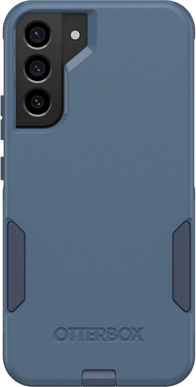 OtterBox Galaxy S22  Commuter Series Case - Rock Skip Way, Slim & Tough, Pocket-Friendly, with Port Protection Blue