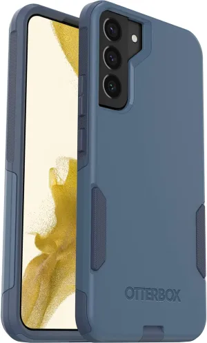 OtterBox Galaxy S22  Commuter Series Case - Rock Skip Way, Slim & Tough, Pocket-Friendly, with Port Protection Blue