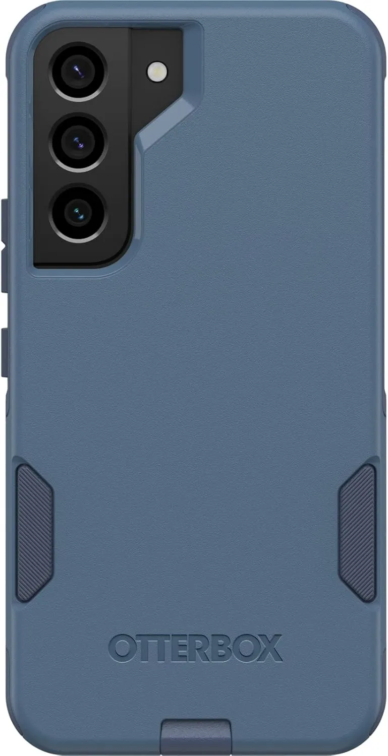 OtterBox Galaxy S22 Commuter Series Case - Rock Skip Way, Slim & Tough, Pocket-Friendly, with Port Protection Blue