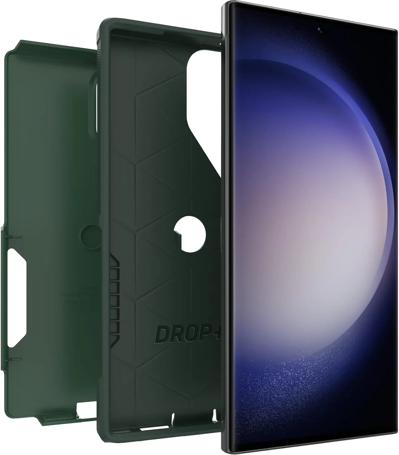 OtterBox Galaxy S23 Ultra Commuter Series Case - Trees Company (Green), Slim & Tough, Pocket-Friendly, with Port Protection