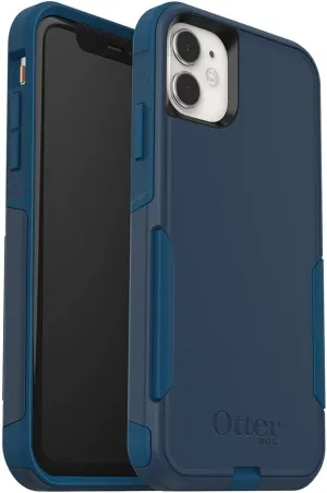 OtterBox iPhone 11 Commuter Series Case - BESPOKE WAY (BLAZER BLUE/STORMY SEAS BLUE), slim & tough, pocket-friendly, with port protection