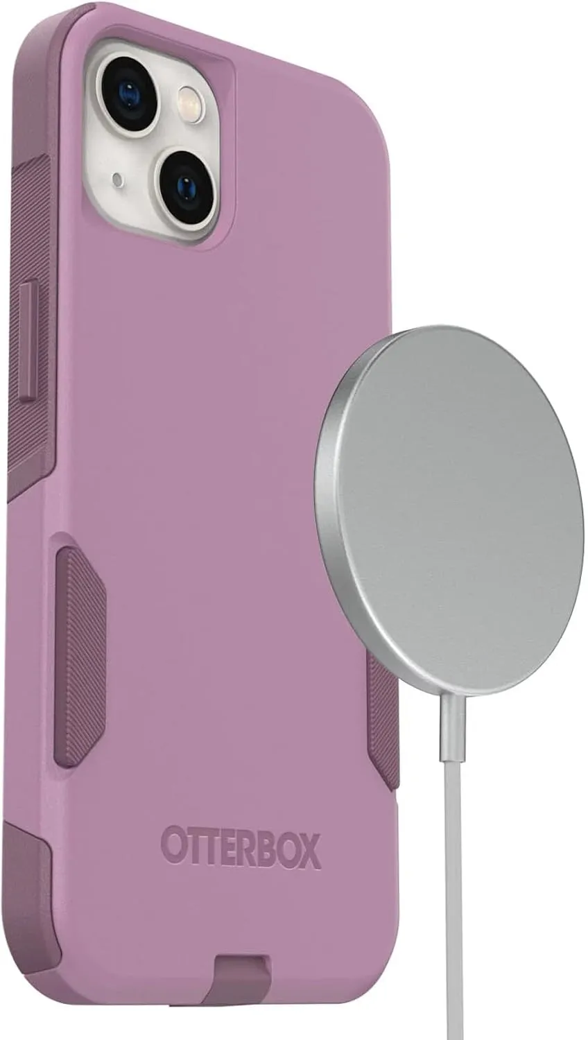 OtterBox iPhone 13 (ONLY) Commuter Series Case - Maven Way, Slim & Tough, Pocket-Friendly, with Port Protection Pink
