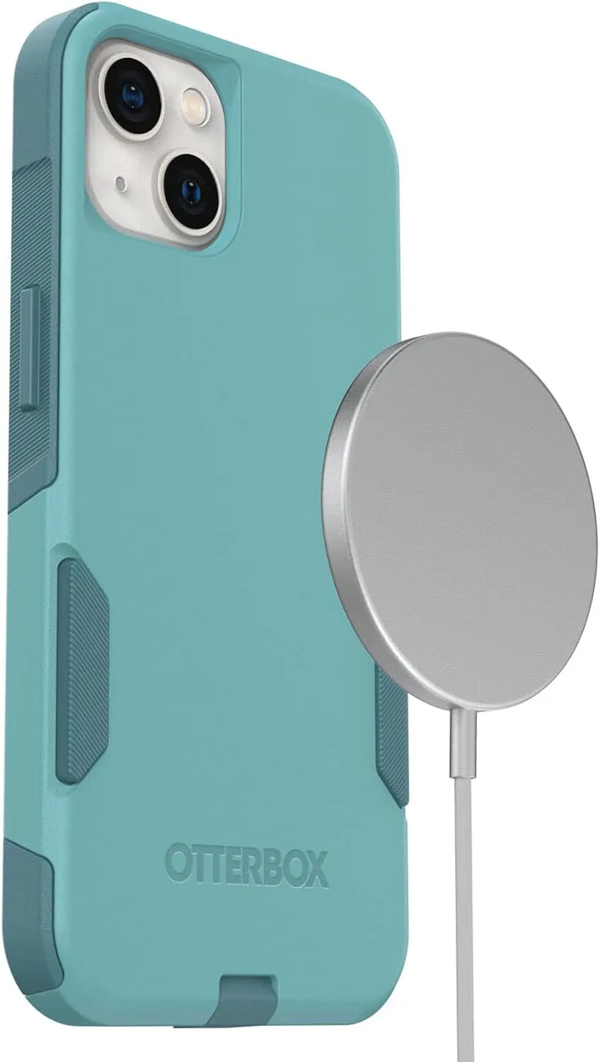 OtterBox iPhone 13 (ONLY) Commuter Series Case - RIVETING Way, Slim & Tough, Pocket-Friendly, with Port Protection Teal