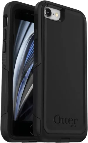 OtterBox iPhone SE 3rd & 2nd Gen, iPhone 8 & iPhone 7 (not Compatible with Plus Sized Models) Commuter Series Case - Black, Slim & Tough, Pocket-Friendly, with Port Protection