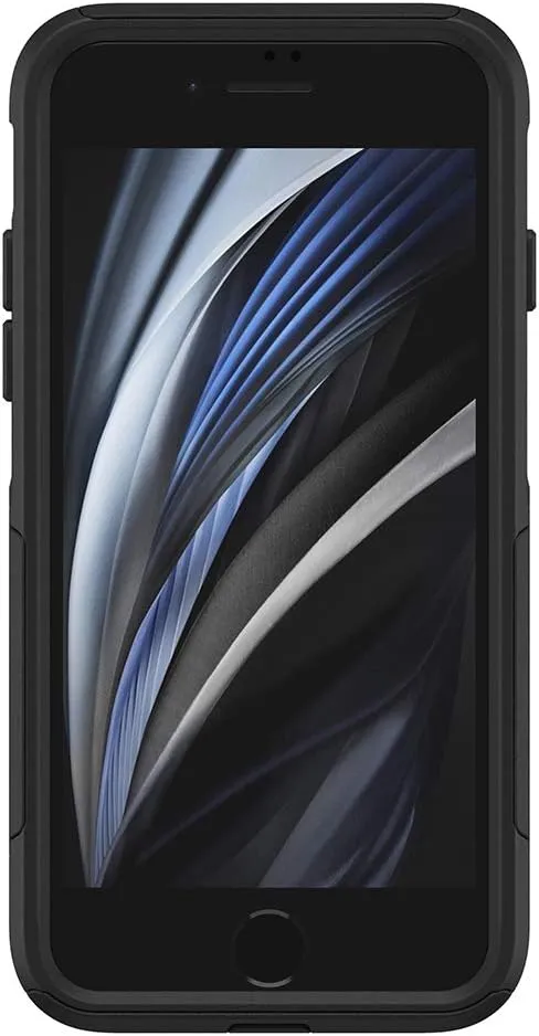 OtterBox iPhone SE 3rd & 2nd Gen, iPhone 8 & iPhone 7 (not Compatible with Plus Sized Models) Commuter Series Case - Black, Slim & Tough, Pocket-Friendly, with Port Protection