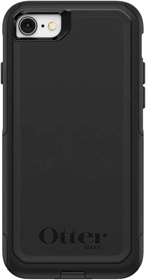 OtterBox iPhone SE 3rd & 2nd Gen, iPhone 8 & iPhone 7 (not Compatible with Plus Sized Models) Commuter Series Case - Black, Slim & Tough, Pocket-Friendly, with Port Protection