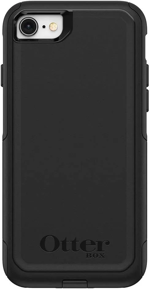 OtterBox iPhone SE 3rd & 2nd Gen, iPhone 8 & iPhone 7 (not Compatible with Plus Sized Models) Commuter Series Case - Black, Slim & Tough, Pocket-Friendly, with Port Protection