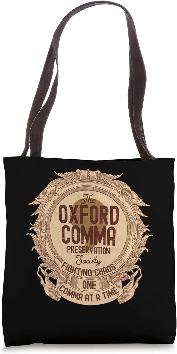 Oxford Comma Preservation Society Oxford Team Tote Bag