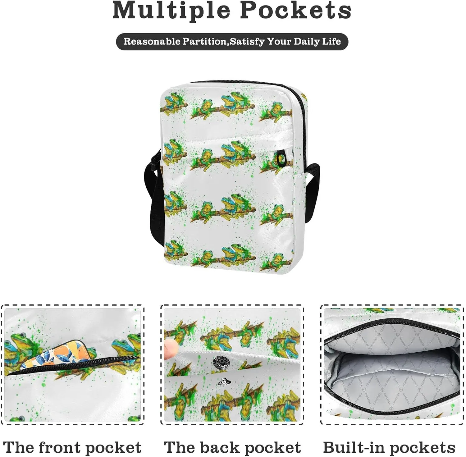 Oyihfvs Messenger Bag, Men's Crossbody Bag, Women's Crossbody Bag with Adjustable Strap