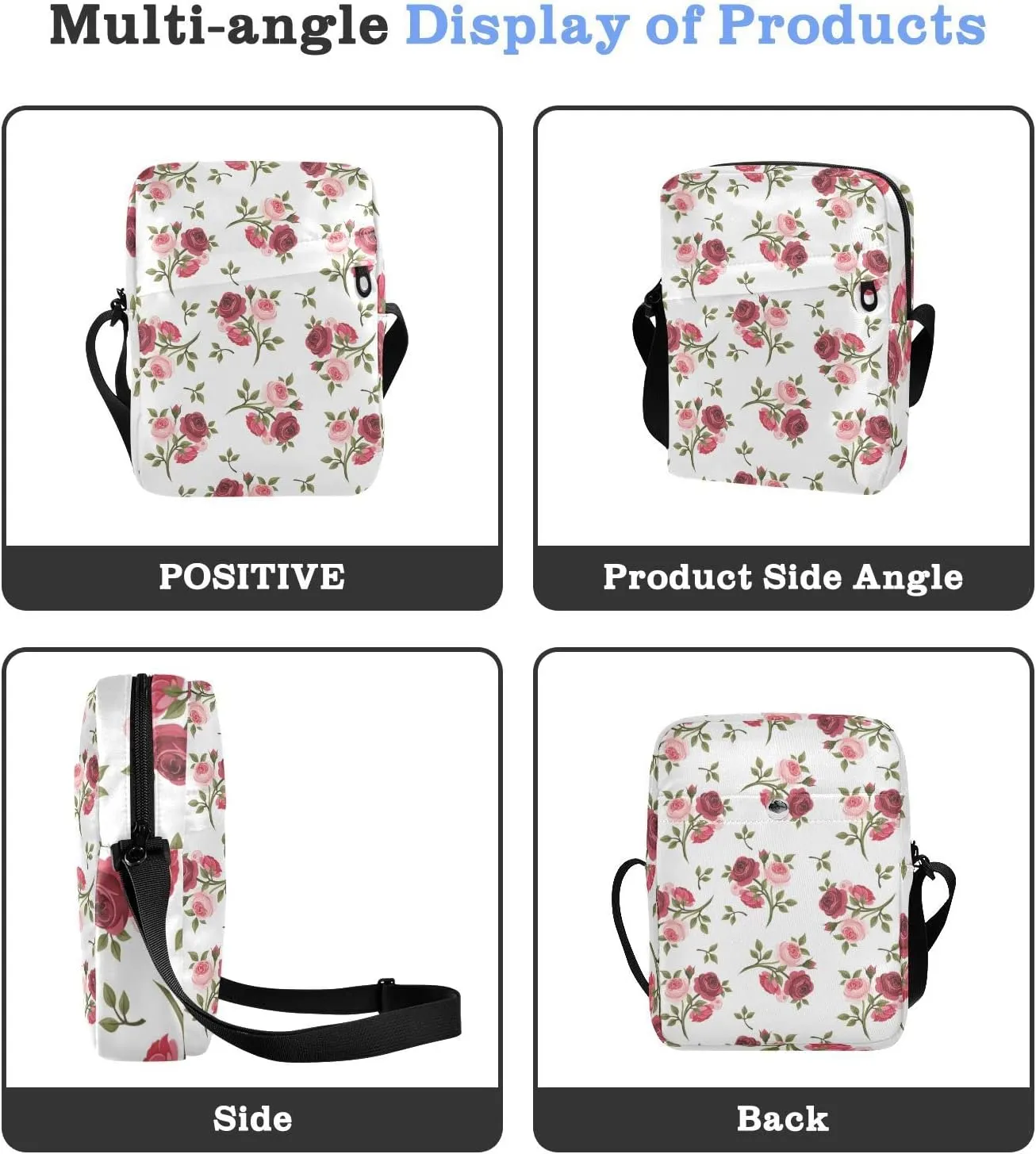 Oyihfvs Messenger Bag, Men's Crossbody Bag, Women's Crossbody Bag with Adjustable Strap