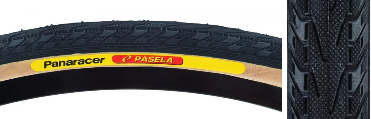 Panaracer Pasela 650C x 25 Wire PSI 100 TPI 60 Black/YSK Reflective Hybrid