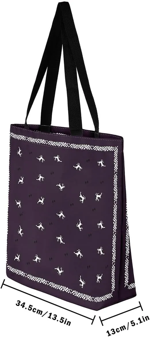 Paper Crane Canvas Bag Polka Dots Printed Canvas Bag Origami Canvas Tote Bag Geometric Grocery Shoulder Bag