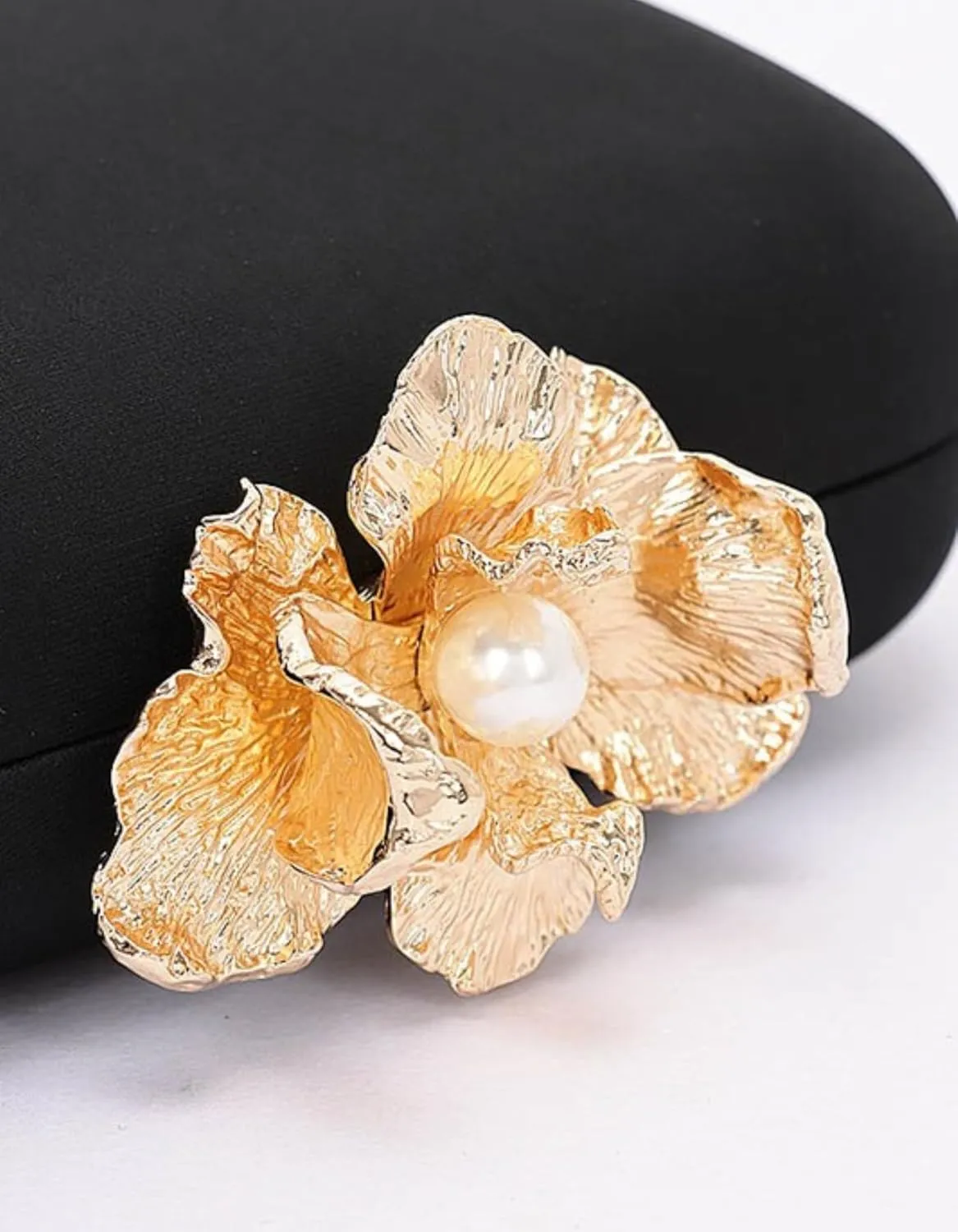 Pearl Flower Clasp Satin Box Clutch Bag Elegant Evening Women Fashion Wedding Bridal Dinner Party Bag Shoulder CrossBag