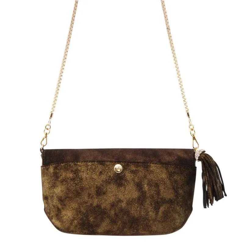 Pendula Embellished Evening Bag | Limited Edition Metallic Leather – Havana & Co.