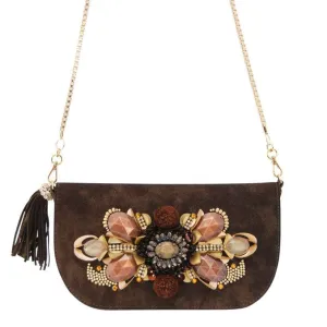 Pendula Embellished Evening Bag | Limited Edition Metallic Leather – Havana & Co.