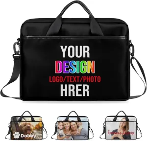 Personalized-Laptop-Bag-Case Briefcases Shoulder Bag for Women Man, Custom Computer Cases for Laptops