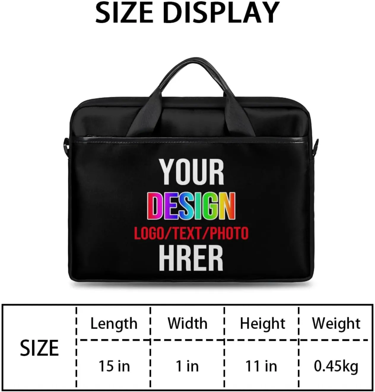 Personalized-Laptop-Bag-Case Briefcases Shoulder Bag for Women Man, Custom Computer Cases for Laptops
