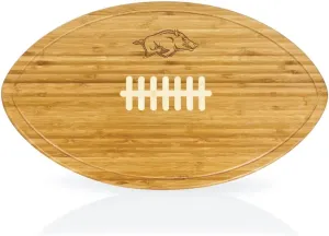PICNIC TIME NCAA Football Cheese Board - Novelty Charcuterie Board - Serving Platter, Cheese Boards Charcuterie Boards, Wood Cutting Board, (Bamboo)