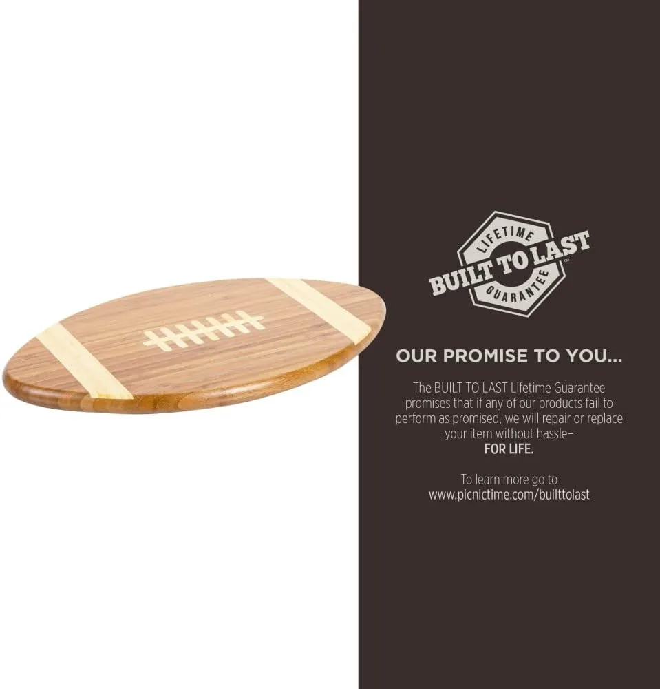 PICNIC TIME NCAA North Carolina Tar Heels Touchdown Bamboo Cutting Board