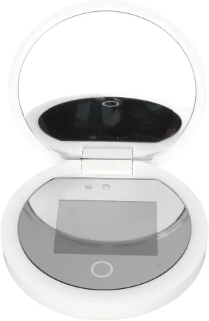 Pocket Size UV Mirror Sunscreen Testing Camera with Light 2X Magnification, HD Screen, Smart Touch Controls, Portable