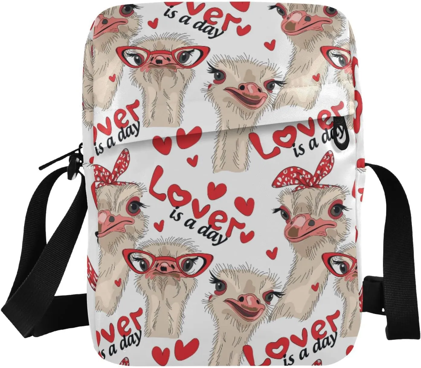 Poeticcity Crossbody Phone Bag, Small Messenger Shoulder Bag, Cash Handbag Wallet Purse