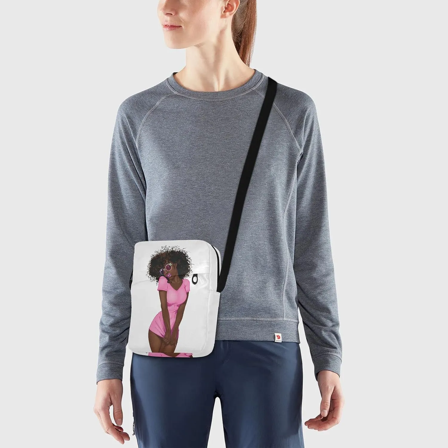 Poeticcity Crossbody Phone Bag, Small Messenger Shoulder Bag, Cash Handbag Wallet Purse