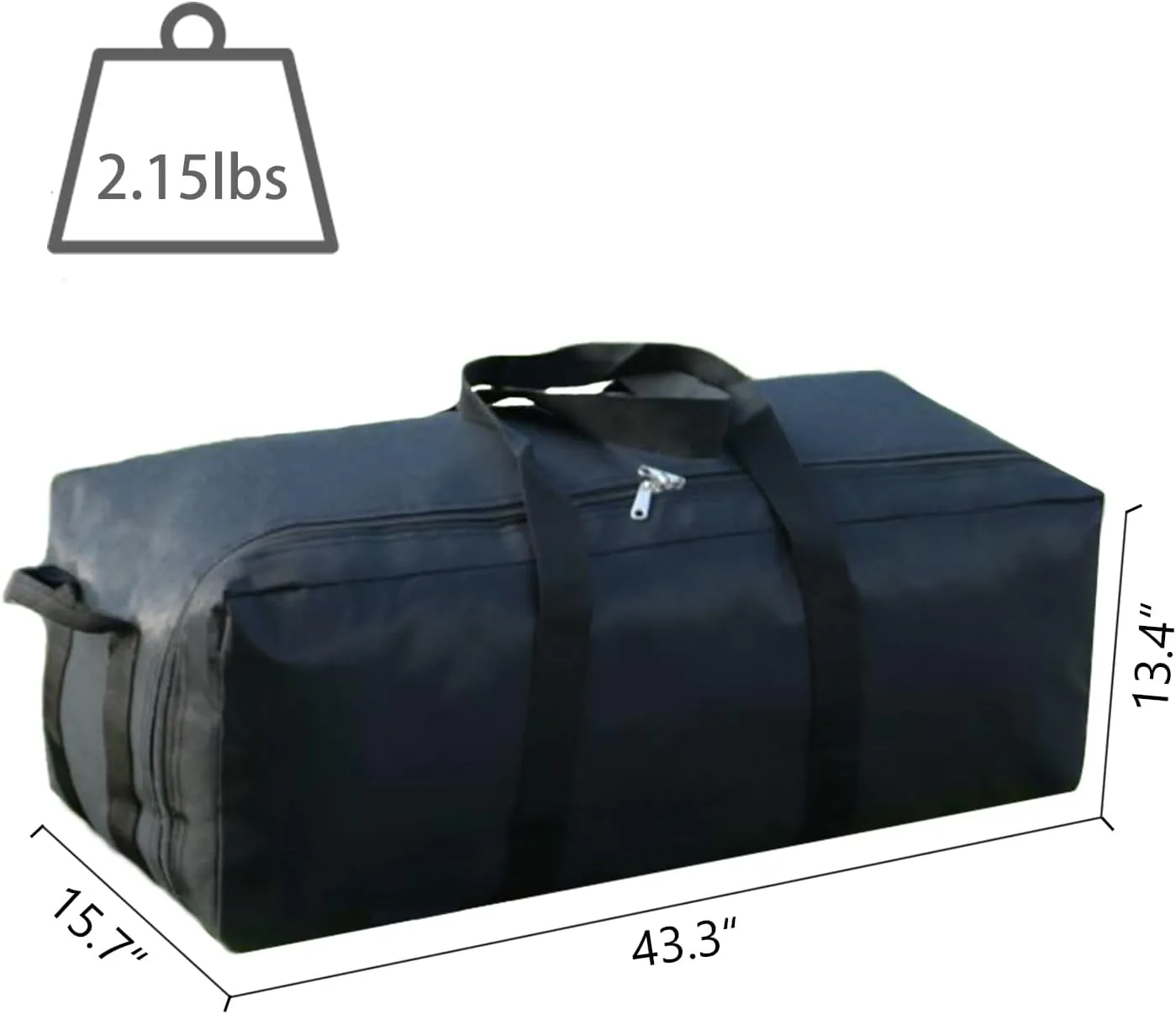 Portable Foldable Lightweight Luggage Heavy Duty Sports Storage Bag Travel Duffle Bag for Hiking, Camping & Gym Equipment Bag for Team Coaches (43.3 * 15.7 * 13.4 inches)