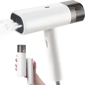 Portable Steamer for Clothes, Handheld Travel Steamer Foldable with Horizontal & Vertical Steaming, 20-Second Fast Heat-Up,180ml Water Tank,Wet/Dry Ironing,1200W Garment Wrinkle Remover