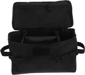 Portable Tool Kit Tote Bag Craft Bag Organizer Tote Large Capacity Foldable Storage Bag Handbag Light Handbag Organizer Foldable Travel Tote Oxford Cloth Black