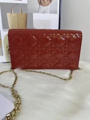 Preloved Dior Cannage Red Crossbody Bag
