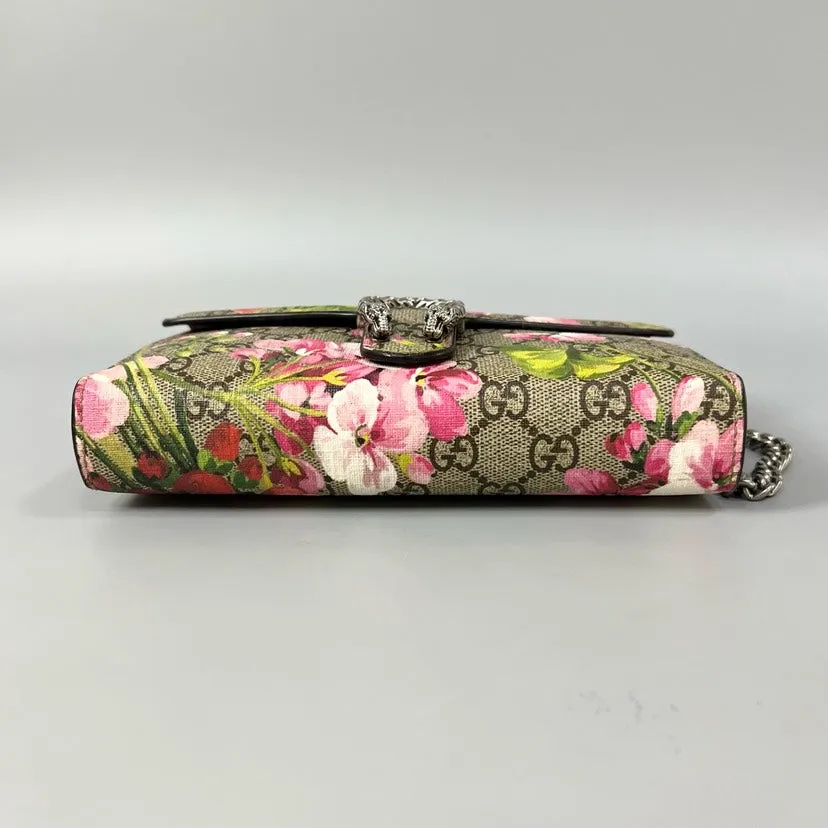 Print Wallet Attractive pricing Blooms Gucci Chain on Power-efficient Dionysus