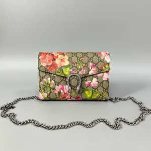 Print Wallet Attractive pricing Blooms Gucci Chain on Power-efficient Dionysus