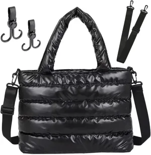 Puffy Tot Bag With Its Accessories | Puffer Tote Bag for Women, Diaper Tote Bag, Clinical Bag, Travel, Work Puff Bag