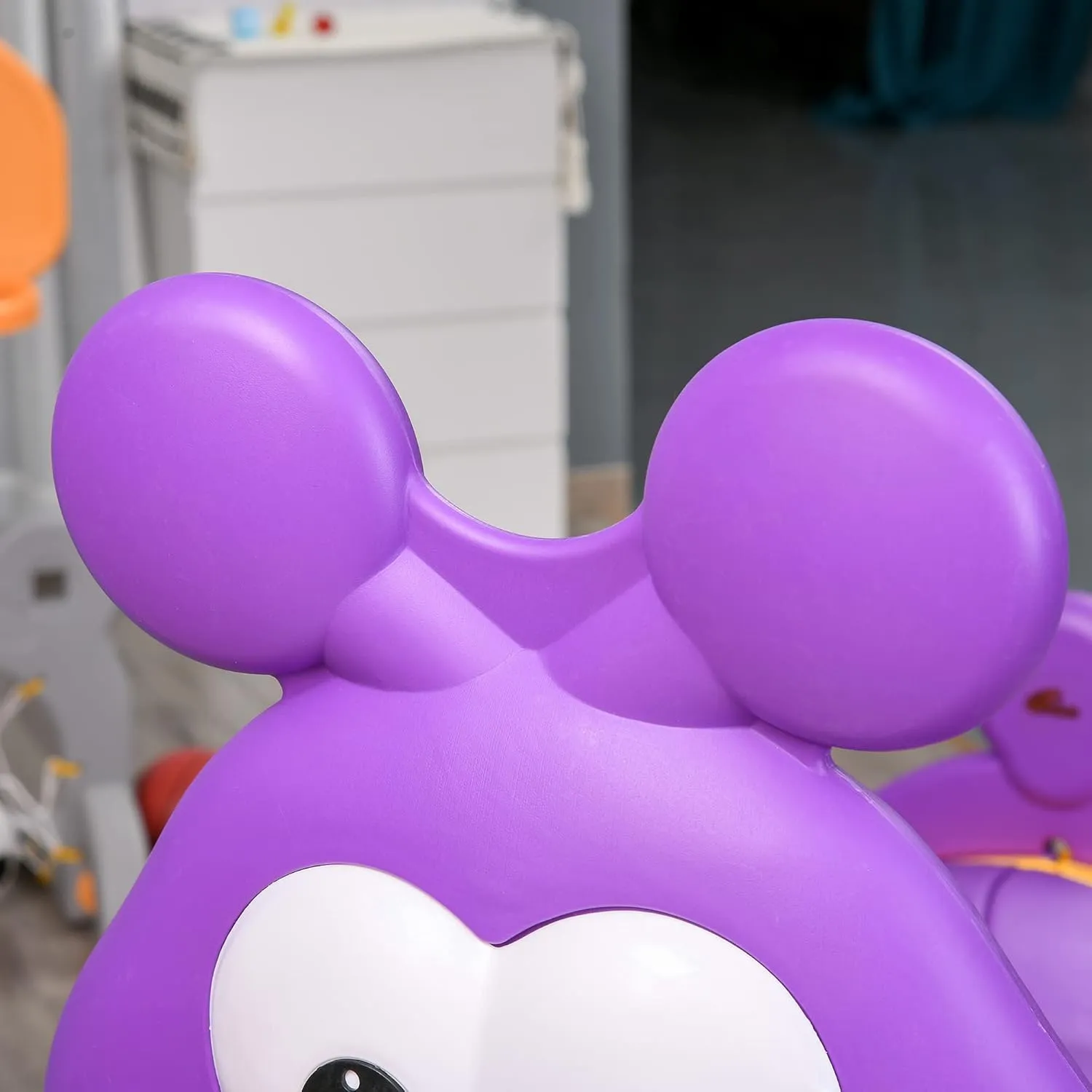 Qaba Caterpillar Kids Play Tunnel, Toddler Tunnel for Kids 3-6 to Crawl and Climb Through, Toddler Play Equipment for Indoor or Outdoor Playground, 2 Sections, Purple