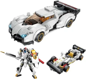 QMAN Building Blocks STEM Toy for Kids Age 6  Educational Creative Birthday Gift 3in1 Robot Toy Race Car Model Building Kit for 6-12