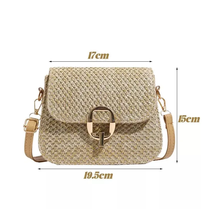 Raffia Crossbody Bag | Anastasia