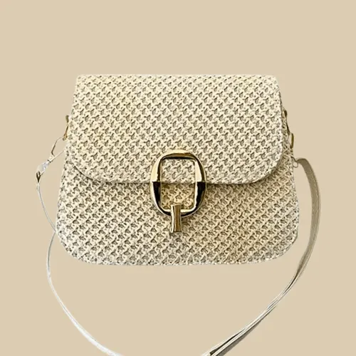 Raffia Crossbody Bag | Anastasia