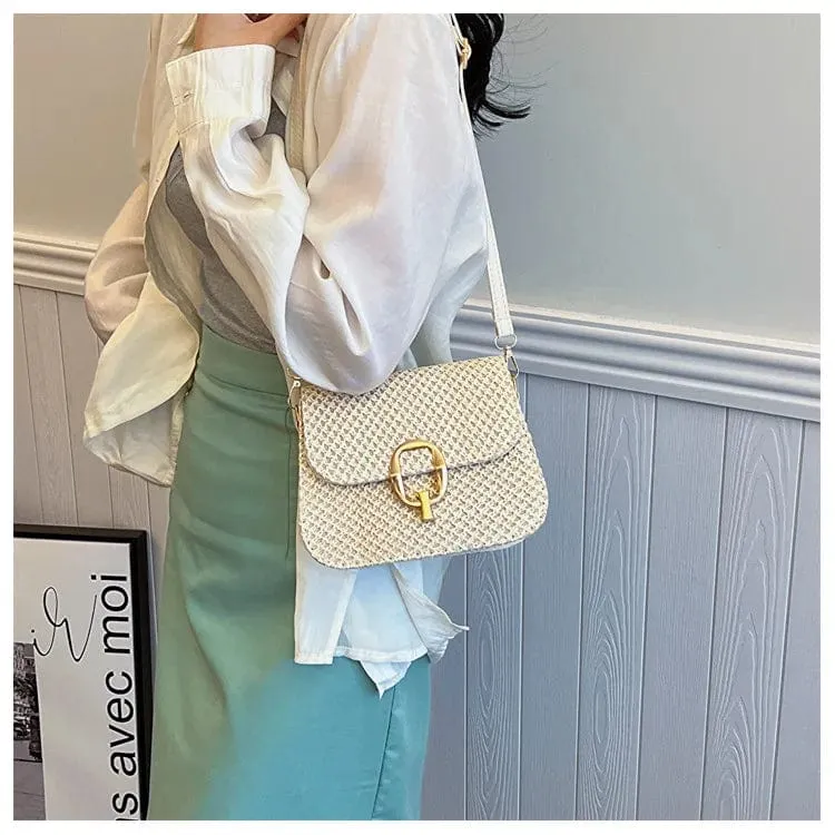 Raffia Crossbody Bag | Anastasia