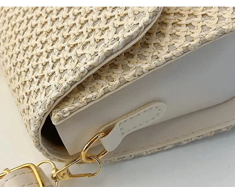Raffia Crossbody Bag | Anastasia